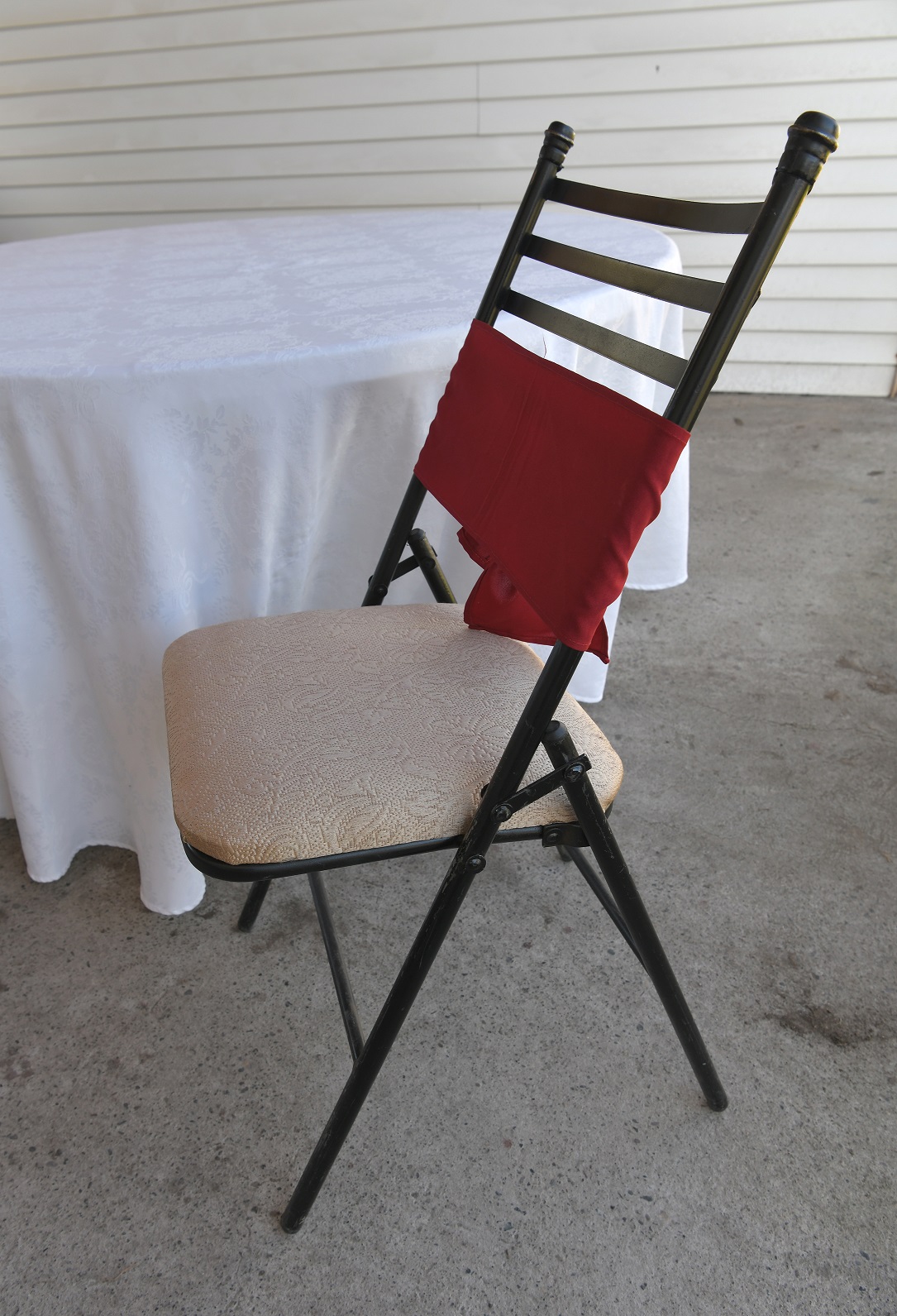 Adorno silla rojo
